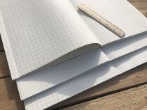 10mm8mm5mm Grid Bennotebook a4 drawing This minimalist hand-painted pane pixel Draw blank notepad
