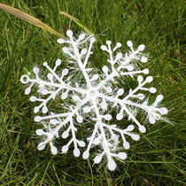 Christmas Decorations Snowflake Windows Glass Arrangement Decorated Christmas Tree Deco Imitation White Snowflakes