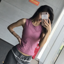 Fitness Suit Woman Tight Yoga Vest Running T-Shirt Speed Dry Jersey Without Cuff Movement Blouse Summer Dance Outside