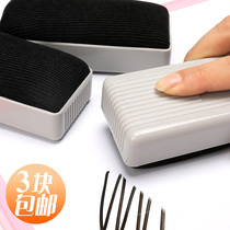 Deli flannel whiteboard eraser Chalk eraser whiteboard brush Dust-free white class blackboard eraser Childrens drawing board Green eraser Magnetic whiteboard brush School classroom teachers special whiteboard pen eraser large easy to wipe