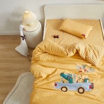 Childrens cartoon class A baby kindergarten three-piece set cotton pure cotton quilt cover 120*150*200cm quilt cover single piece
