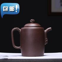 Yixing Purple Sand teapot Original o mine Purple clay carved painted teapot Taihu Rhyme Su Yefei Handmade teapot Ceramic Purple sand tea making