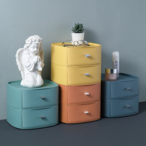 Japanese desktop drawer storage box office can be superimposed stationery storage basket table cosmetics finishing box