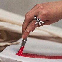 Spanish UNOde50 European and American niche handmade silver-plated dragonfly ring pure handmade exaggerated personality European and American fan