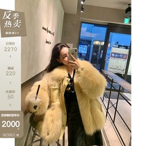 CC fur winter little sun young new imported fox fur thin Haining fur coat female fur coat