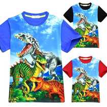 Jurassic Park 2 Dinosaur T-shirt clothes childrens clothing Tyrannosaurus boys short sleeve T-shirt childrens T-shirt top