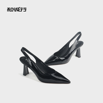 And Chengxing 2021 new pointed womens shoes leather wild fashion sandals fairy stiletto heels 1080094