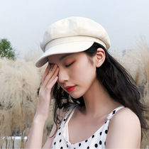 Octagonal hat female spring and summer new style pure color fashion beret thin breathable casual hat XMZ157