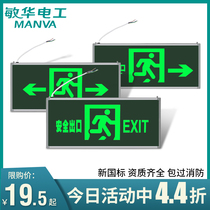 Minhwa Safety Outlet Signs Led Fire Emergency Lights New National Mark Emergency Channel Floor Evacuation Sign Lights