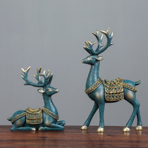 Financial Elk Deer Creative Living Room Swing Piece Genguan Home TV Cabinet Wine Cabinet Decorated Bedroom Handiwork Furnishing