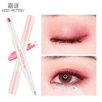 Jiamei double-headed lazy eye shadow stick silkworm pen Female waterproof non-smudge earth color eye shadow pen glitter pearl sleeping cicada