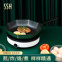 SSH frying pan Home medical stone Non-stick Pan Steak Pan Pan Flat Bottom Pan Frying Egg Pan oven Gas cooker Special