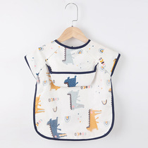 children's waterproof summer cotton thin apron sleeveless baby bib anti-dirt summer hoodie