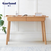 Garland solid wood desk Red Oak Japanese walnut table simple writing desk study furniture learning table