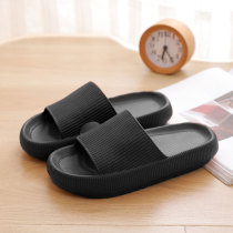 Cross-border soft solid slippers slippers female summer home household sandals shower EVA solid slippers