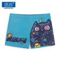 Swimming trunks mens swimsuit double-layer large size professional sense of anti-embarrassment scoliosis tide brand flat angle hot spring water Park