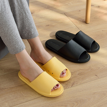 Japanese slippers summer indoor couple tide one male and one female solid color flat bottom fish mouth deodorant foam one light office