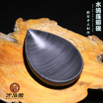 Intangible cultural heritage inheritance and the water droplets stone in the Chinese inkstone stone water ripple ink dish pen tian boutique drip lian ban inkstone