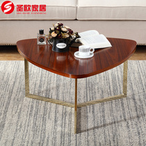 Creative coffee table light luxury simple tea table table living room household tea table small tea table small apartment solid wood Nordic coffee table