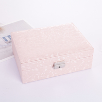 Jewelry box simple European Princess Korean watch bracelet storage box multifunctional with lock wooden earrings jewelry box