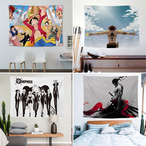  Cartoon anime one piece hanging cloth ins background cloth Room bedroom wall live broadcast decoration wall cloth Dormitory layout