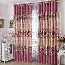 Thickened printed curtain fabric shading series bedroom rental house living room dormitory insulation shade special price