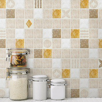 Kitchen sticker waterproof anti-oil self-adhesive high temperature resistant wall paper thickened cabinet hearth with wall stuck wall with tile sticker