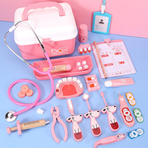 Children Wooden Medicine Boxes Plastic Boxes Plastic Boxes Versatile Dental Foundation Doctor Nurses Hang Drip Medical Toys