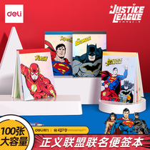 Able DC Justice League 4 This dress sign this student with a poo sign paper Tear High Face Value Small Benson Mark Message Stickers Poo Stickers Creative Cute Handwriting Stationery Items Remember