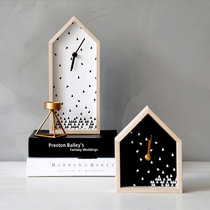 Lianglu creative Christmas alarm clock Nordic home furnishings European bedroom living Room personality small clock Cafe decoration