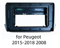 Suitable for Peugeot 15 -18 -18 2008 Snow iron Dragon Old Shiga 10 1 inch 100 larger screen navigation face frame bright black