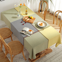 Nordic Light Extravagant Table Cloth Art Cotton Numb Bird-coloured table cloth square tea table cloth modern minimalist ins wind