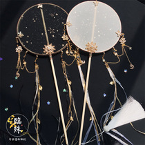 (The second half price) Looking for the night-the original bronzing long handle Group fan lolita lolita lolita Han element