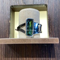 Spain European and American Tide brand UNOde50 classic long green crystal cowhide bracelet niche handmade fashion cool