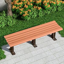 Purple Leaf Park Chair Outdoor benches Embalming Wooden cell Outdoor Leisure chair eco-friendly plastic wood outdoor seat leaning back chair