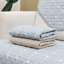 Fabric four-season cushion sofa cushion 2019 new modern simple fashion cotton linen Nordic living room Four Seasons cushion