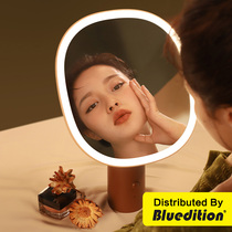 MUID dresser desktop household with lamp makeup mirror glow bedroom desktop mirror smart lady light mirror