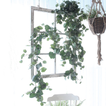  Sicilian simulation green plant rattan begonia leaf vine flower rattan air conditioning pipe decoration cover plant wall landscaping