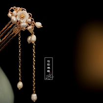 Hair comb Classic headdress Chinese dish hair Ancient style jewelry Hanfu Hair accessories Tassel step-by-step Daily Cheongsam accessories