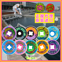 Imported santacruz skateboard action wheel slimeballs skateboard wheel double tilt high hardness prop wheel