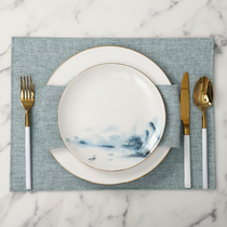 Dream lover placemats heat insulation mats Simple Western restaurant placemats bowl mats fabric French light luxury pallet mats