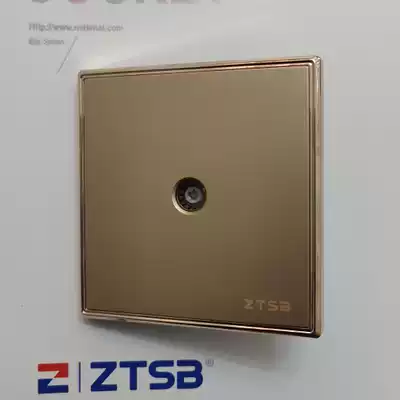 ZTSB Zhengtong Matsumoto switch socket type 86 Champagne Gold TV socket clearance treatment
