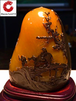 Northern Fields Huangtian Landscape Pendulum Piece Boutique Seal Engraving Shoushan Stone Crow Leather Stone Seal Handlebar Hand Pieces