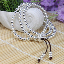 Transfer beads 108 beads silver bracelet mens 999 sterling silver bracelet for womens handstring silver decoration Japanese and Korean version