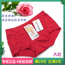 4 Daisy girl panties 21009 middle waist L code modal cotton solid color breathable womens underwear women