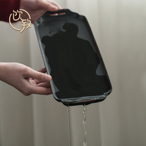 Drinking black pottery small tea tray ceramic dry foam table pot teapot support day water storage pot tea set tea table small