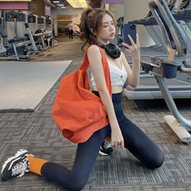 2021 new single shoulder inclined satchel women waterproof large capacity short travel bag yoga sports fitness cashier bag