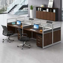 Minimalist Modern Staff Computer Desk 4 6 People Screen Screen Partition Cassette Work Position Office Table And Chairs Combination