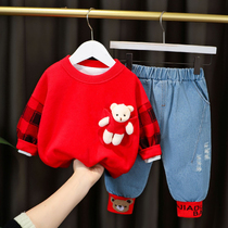Baby clothes spring leisure suit Childrens net red princess cute girl baby sweater jacket Western style spring outfit