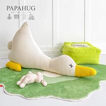 PAPAHUG｜Knitted Doll Red Duck with Ugly Meng Doll Cute Duck Cartoon Toy Gift large